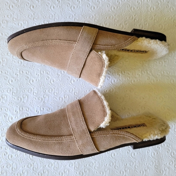 Lucky Brand tan pointed mule shoes Women's sz 8.5 - Picture 1 of 8
